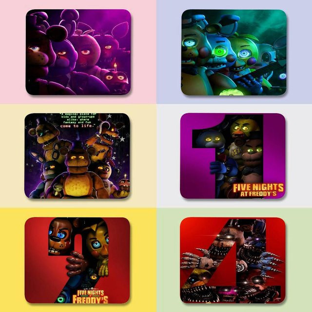 Fnaf Five Nights At Freddys Mauspad aus Naturkautschuk für deinen Computer-Schreibtisch - Bild 1