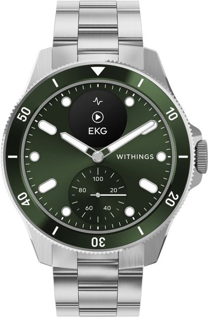 Withings Smartwatch, ScanWatch Nova, Grün/Silber, Edelstahl, 42 mm, Unisex - Bild 2
