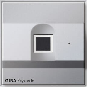 Gira Fingerprint-Leseeinheit Keyless in Alu und Weiß 261765 - Bild 1