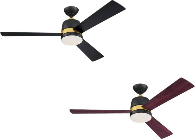 WESTINGHOUSE Deckenventilator Tristan Schwarz mit Beleuchtung und Fernbedienung - Bild 1