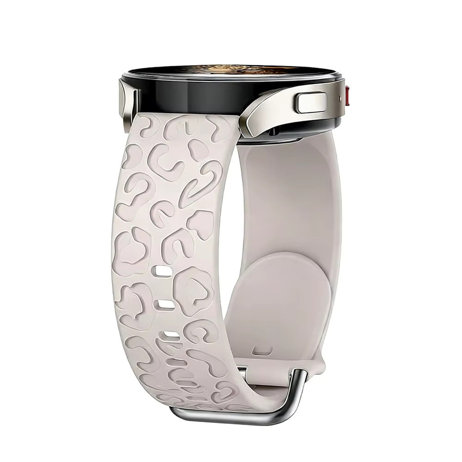 RMUTANE Uhrenarmband Silikon, Leopardenmuster, Schwarz, Unisex - Bild 3