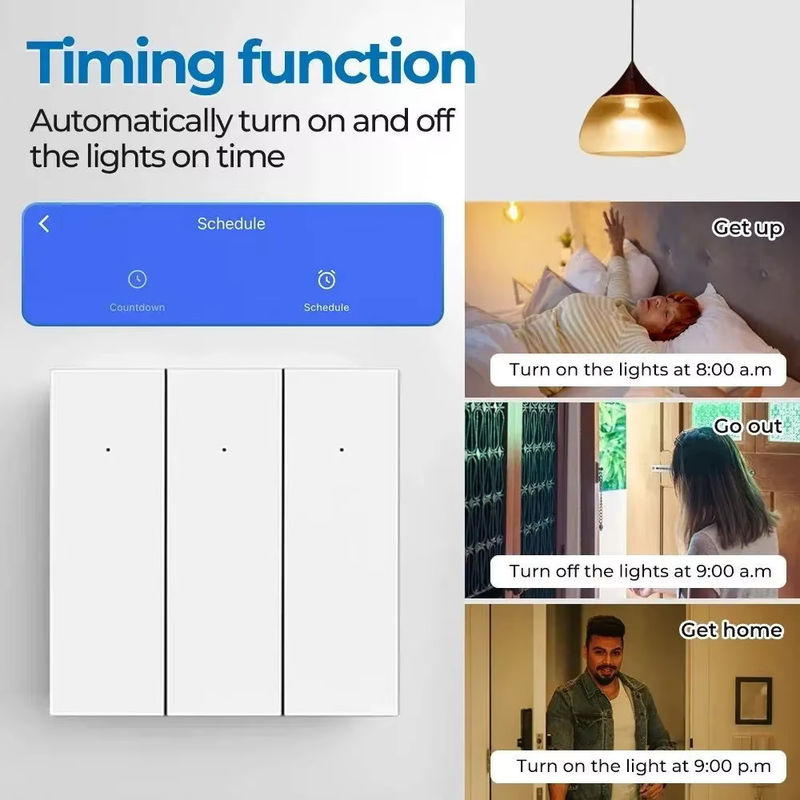 Tuya Coolo ZigBee Smart Lichtschalter mit Radar-Bewegungssensor in Weiß, ohne Neutralleiter, kompatibel mit Alexa und Google Assistant - Bild 6