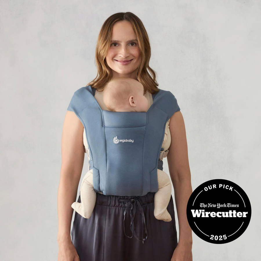 Ergobaby Embrace Hybrid-Babytrage in Oxford Blue mit 2 Tragepositionen - Bild 3