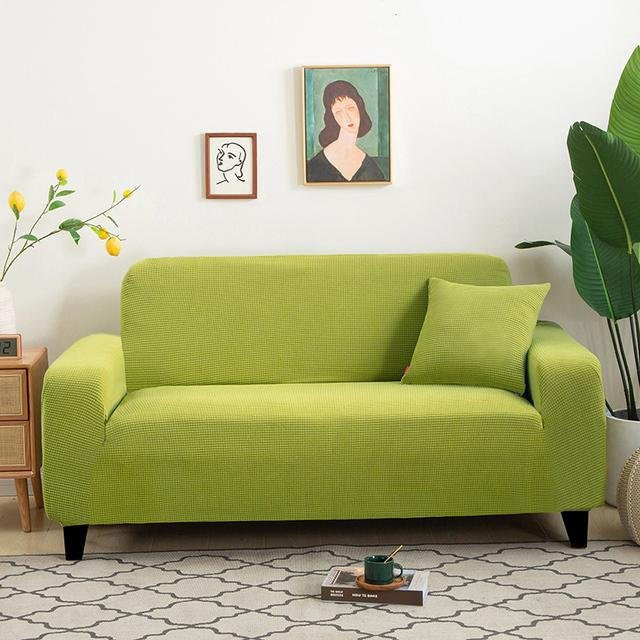 YZFZP Jacquard Sofabezug für 1-4 Sitzer, rutschfest, hellgrün - Bild 1