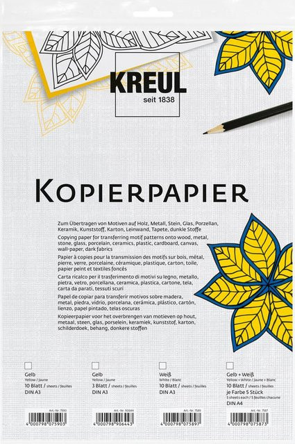 KREUL Durchschreibepapier Gelb, 10 Blatt - Bild 1