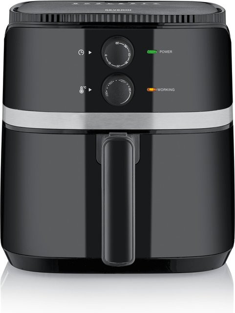 Severin Heißluftfritteuse FR 2452 in Schwarz mit 5 l Volumen, 1500 W und Timer, B/H/T: 35 x 32,5 x 35 cm - Bild 6