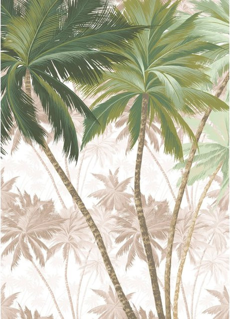 Komar Fototapete Vlies Palmera Multicolor B: 200 cm, H: 280 cm - Bild 1