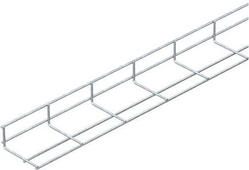 OBO Bettermann Gitterrinne 6003818 in Silber, L x B x H: 2000 x 80 x 40 mm - Bild 1