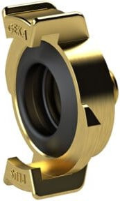 Riegler GEKA-Gewindestück starr aus Messing in Gold, G 3/4 AG - Bild 1