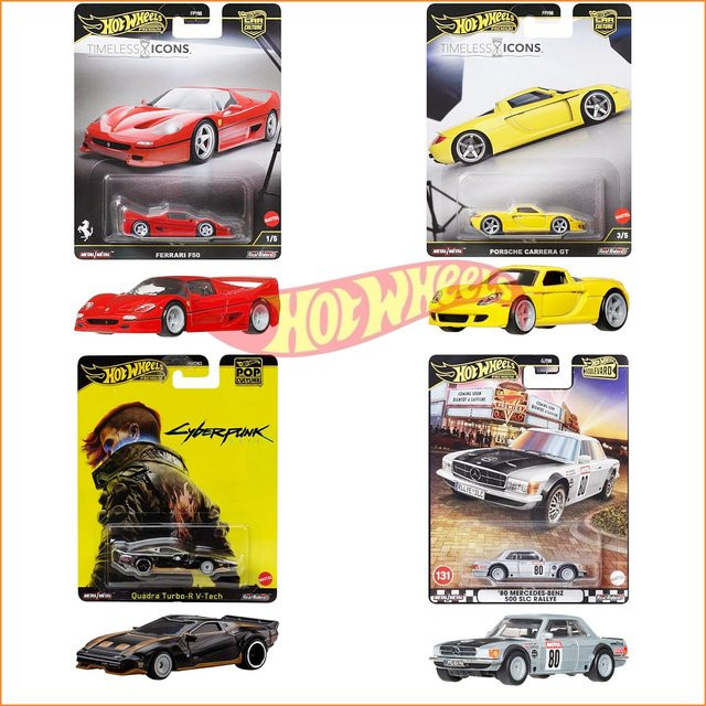 Hot Wheels Cyberpunk 2077 Quadra Turbo-R V-Tech, Druckgussauto, Metall - Bild 1