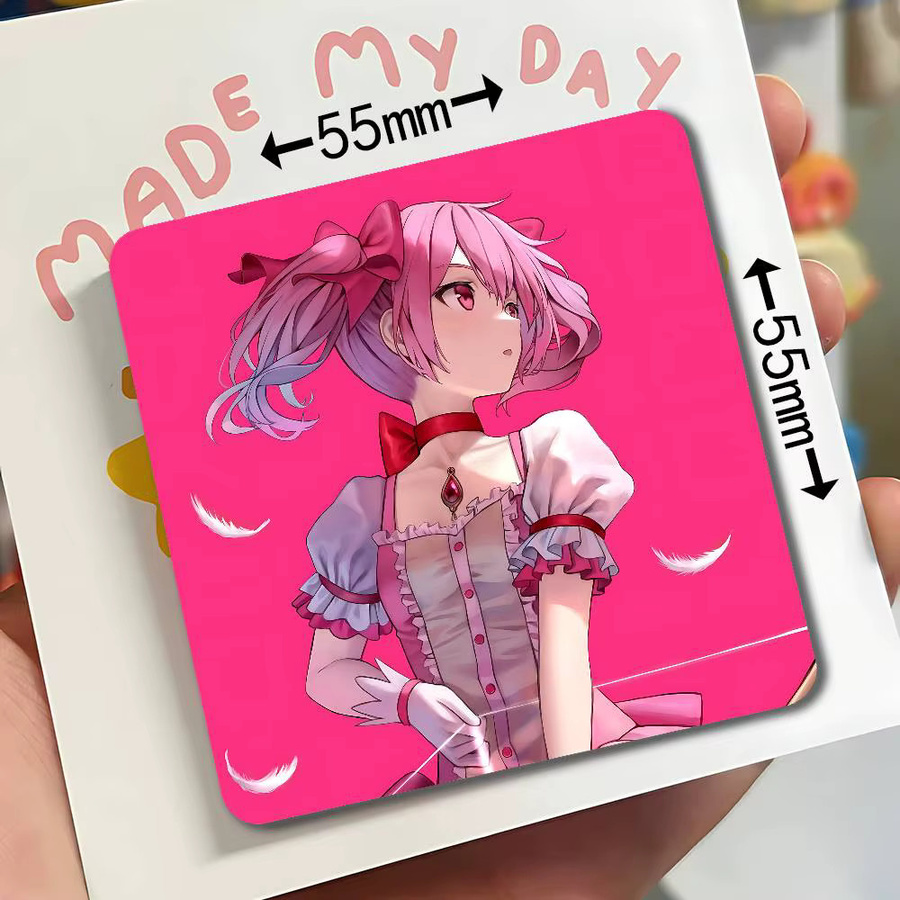 Puella Magi Madoka Magica Kühlschrankmagnete im Square Design für dein Home Decor - Bild 3