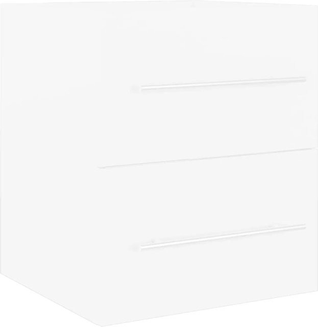vidaXL Waschbeckenunterschrank aus Holzwerkstoff in Weiß, B: 41 cm, T: 38,5 cm, H: 48 cm - Bild 1
