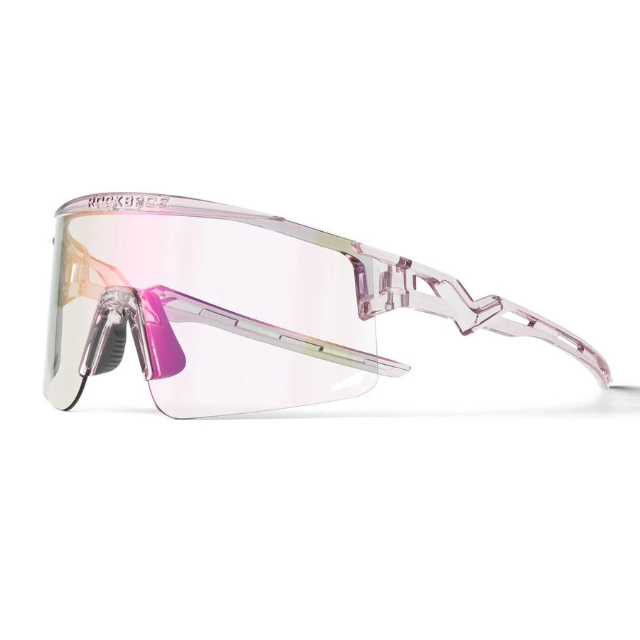 ROCKBROS Sportsonnenbrille, randlos, tr90, unisex, lila, polarisiert, selbsttönend - Bild 1