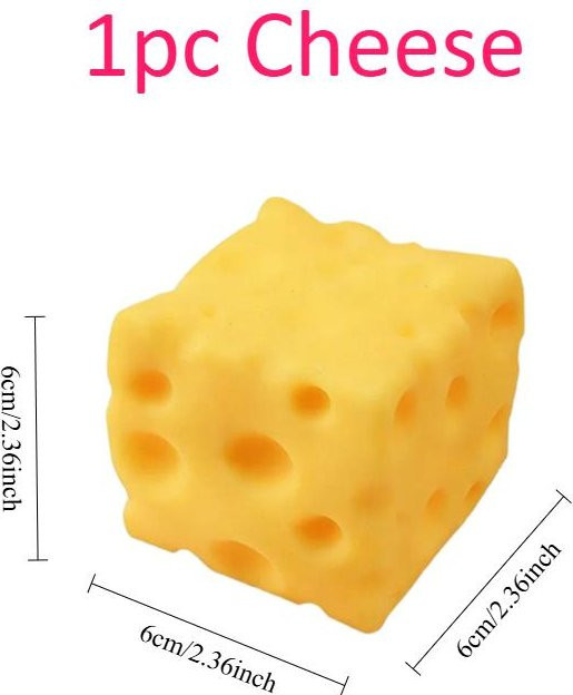 Käse Quetschspielzeug, Käse Squishy Fidget Spielzeug, 10cm - Bild 1