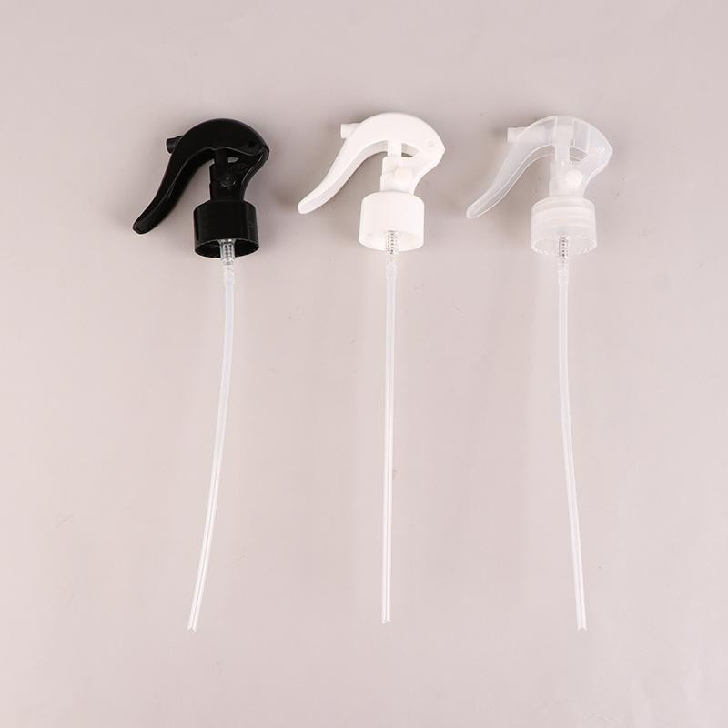 10 Stück Mini-Trigger-Sprühkopf aus Kunststoff mit Tauchrohr für Flaschenpflanzen und Blumen, Schwarz - Bild 1