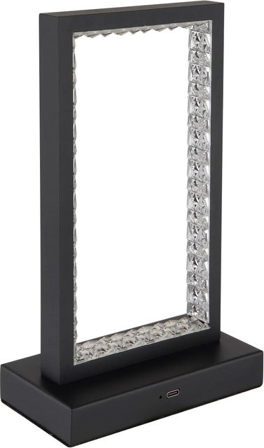 Globo LED-Tischleuchte Samega Schwarz Matt dimmbar mit Touch-Funktion und Akku B/T/H: 14 x 7,5 x 23 cm - Bild 1
