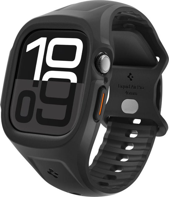 Spigen Hülle für Apple Watch Series 10 / 11, 46mm, Schwarz, Kunststoff - Bild 1