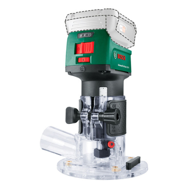 Bosch Home and Garden Akku-Oberfräse AdvancedTrimRouter 18V-8 bürstenlos mit 8 mm Klemmbuchse in Grün/Schwarz - Bild 4