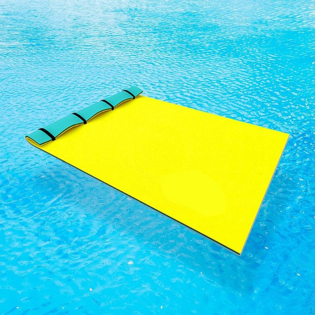 SunshineTek Schwimmmatte aus XPE-Schaum in Gelb, B: 180 cm, B: 55 cm - Bild 1