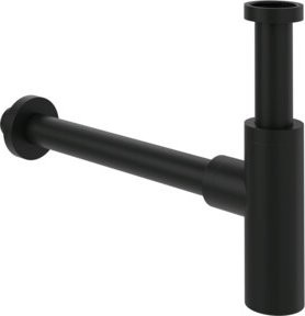 Villeroy & Boch Siphon Flaschensiphon Wandmontage Messing Matt Schwarz B: 5,0 cm, T: 19,0 cm, H: 34,5 cm - Bild 1
