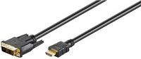 Goobay HDMI auf DVI-D Adapterkabel, Schwarz, 2,0 m - Bild 1