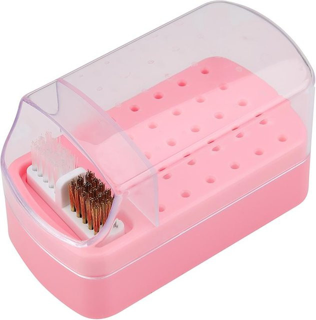 Love Home Garden Aufbewahrungsbox für Nagelbohrer, 30 Löcher, rosa - Bild 1