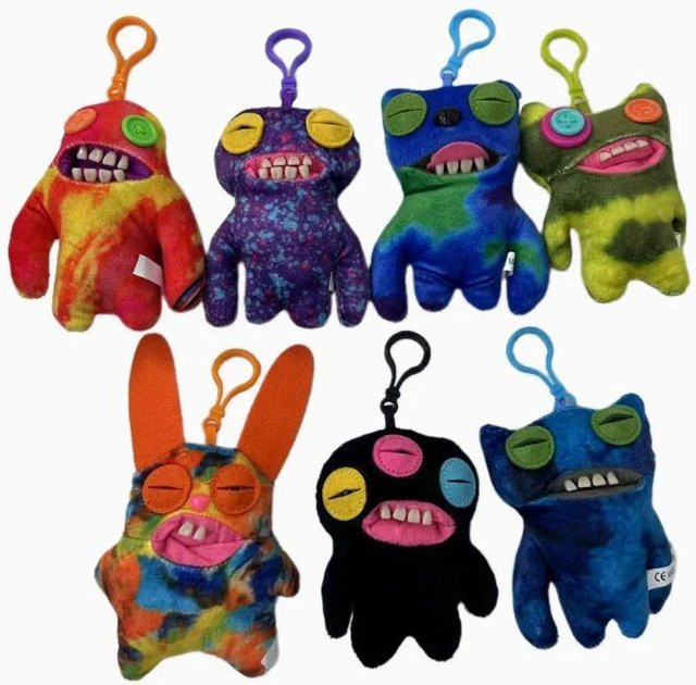 Schlüsselanhänger Monster Plüschtier, 12 cm, Kinder - Bild 1