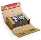 ColomPac Versandkarton DIN B5 braun selbstklebend aus Wellpappe - Bild 1