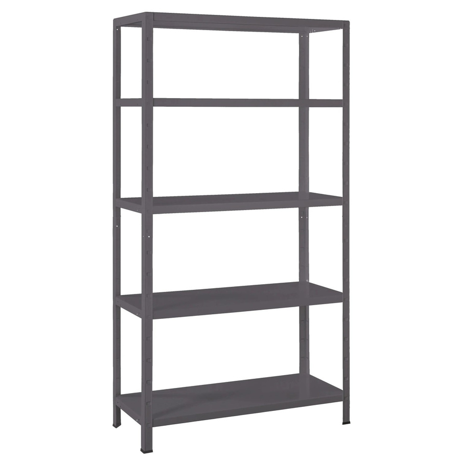 SCHULTE REGALWELT Stecksystem-Grundregal aus Metall in Schwarz, B/T/H: 180 x 90 x 40 cm - Bild 3