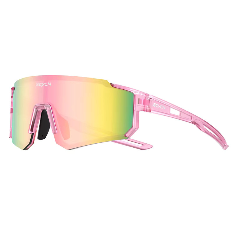 SCVCN Sonnenbrille, pink, Vollrand, Kunststoff, Wrap - Bild 6