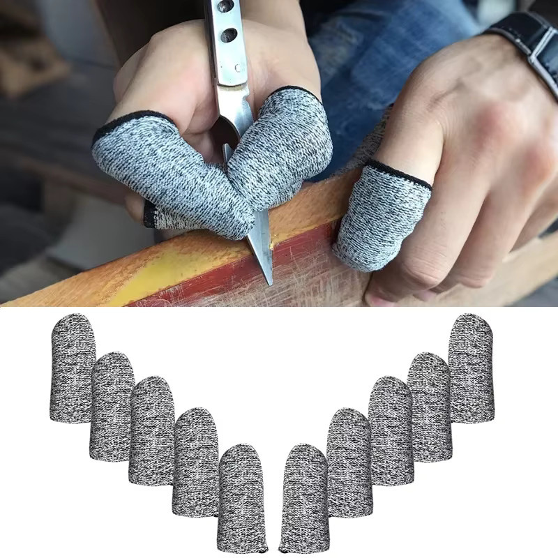 PGY 5-stufige Anti-Schnitt-Fingerabdeckung aus Gummi in Grau - Bild 3