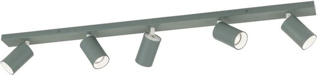 Orion Leuchten Penn Strahler aus Aluminium in Grün mit 5 x GU10 Fassungen und verstellbarem Reflektor - Bild 1