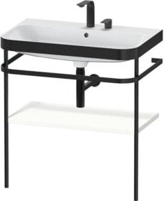 Duravit Möbelwaschtisch-Kombi Happy D.2 Plus in Weiß Matt mit Konsole, B/T: 77,5 x 49 cm - Bild 1