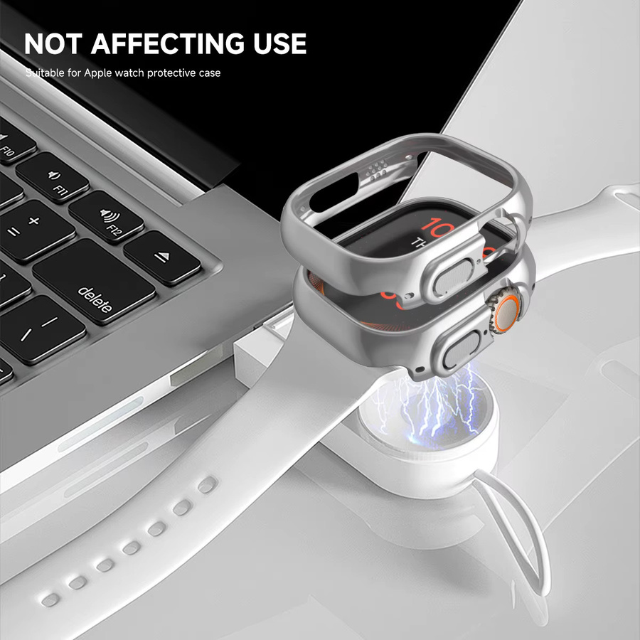 OAKCHARM Skeleton Schutzhülle aus hartem PC für Apple Watch Modelle 38mm bis 45mm, Transparent - Bild 2