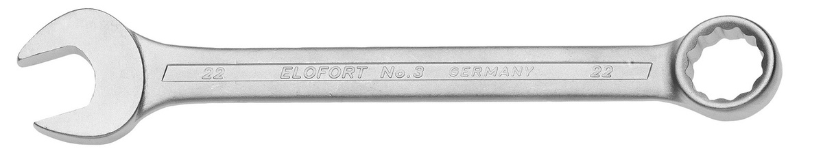 Elofort Ringmaulschlüssel DIN 3113 Form A in Silber, 21 mm - Bild 1