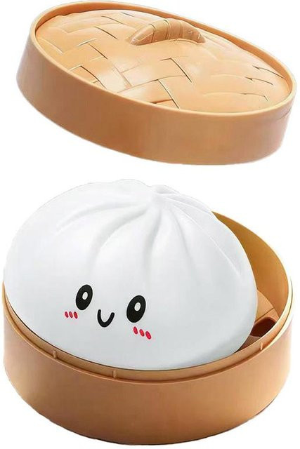 BC Pet Supplies Glitzer Knödel Squishy Spielzeug mit Dampfgarer Box, weiß - Bild 1