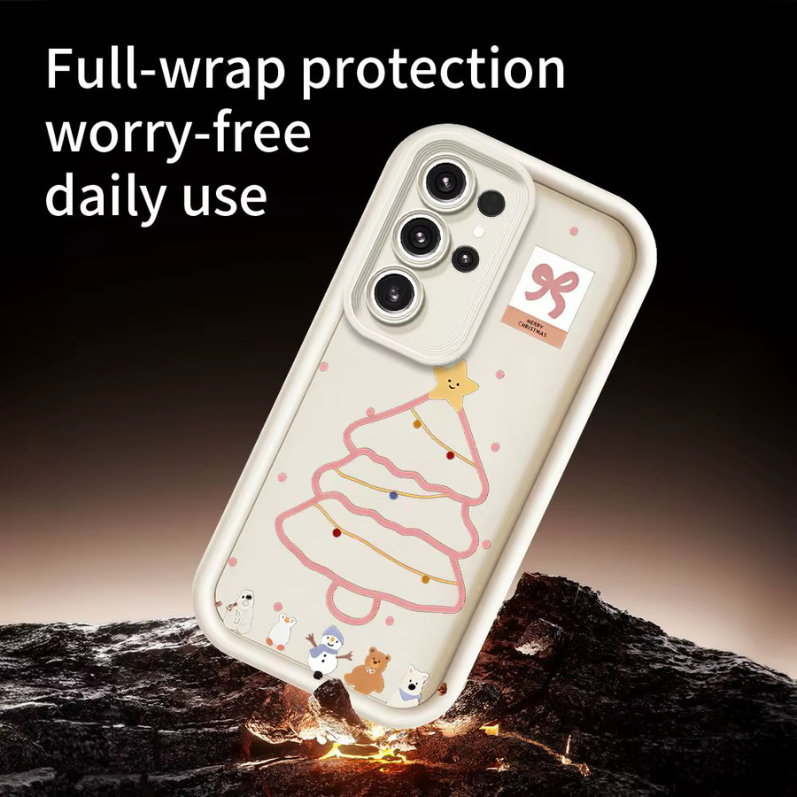 Weihnachtsbaum Handyhülle für Samsung Galaxy S26 Ultra S25 S24 S23 S22 S21 S20 Plus FE Note 20 Ultra Cover - Bild 3