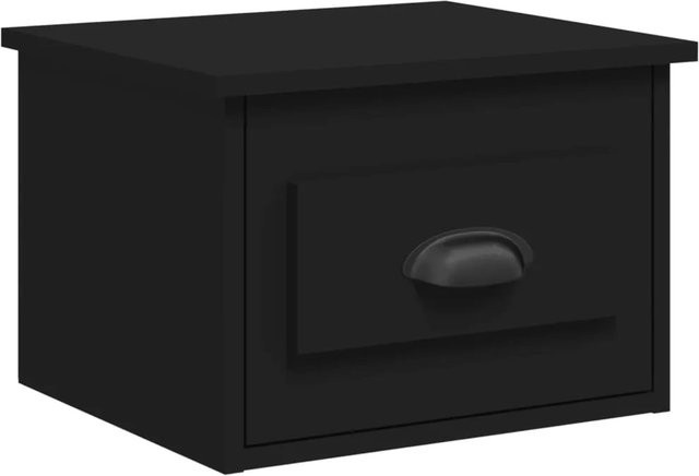 vidaXL Wand-Nachttisch Schwarz aus Holzwerkstoff, B/T/H: 41,5 x 36 x 28 cm - Bild 1