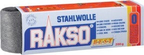 Rakso Stahlwolle Sorte 4 Grob für Metall und Holz, 200 g - Bild 1
