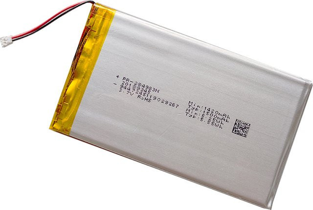 SIRYAKKU E-Book-Akku 3,7V 1500mAh für Kobo Glo HD, Tolino und Kobo Clara HD mit 2-Draht-Stecker in Silber - Bild 1