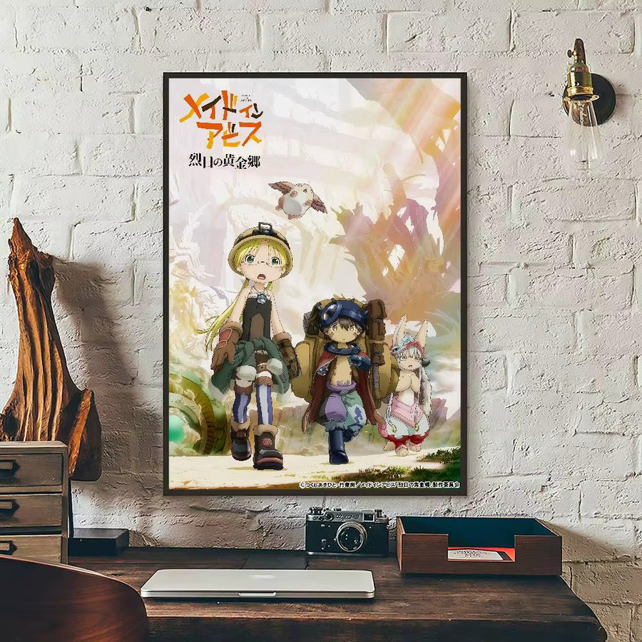 M-Made I-in A-abyss Anime DIY Sticky Poster Wasserdichter Papieraufkleber Multicolour B/H: 15 x 15 cm - Bild 3