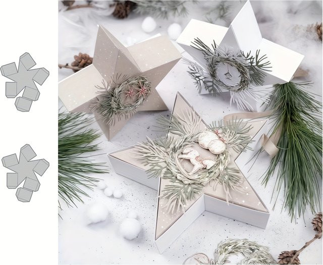 Star Box Metall-Stanzformen für DIY Scrapbooking, Kartenherstellung und Fotoalben - Bild 1
