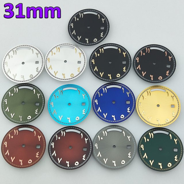OUMASHI Uhrenzifferblatt, Arabische Ziffern, 31 mm, Unisex - Bild 1