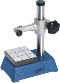 Helios-Preisser Kleinmesstisch mit starrem Arm in Blau und Stahl, Messfläche: 60 x 70 mm, Messhöhe: 100 mm - Bild 1