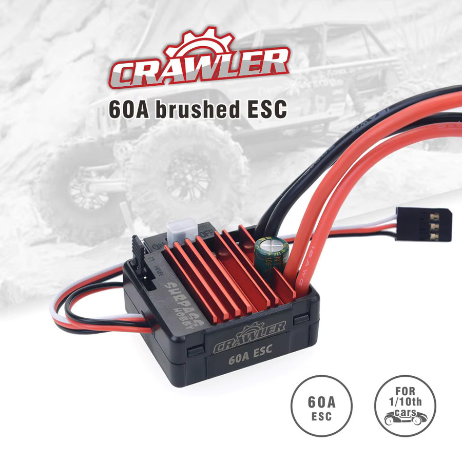 Übertreffen Hobby Motor 60a esc für Traxxas Trx4 Trx6 Wltoys RC Auto Boot - Bild 3