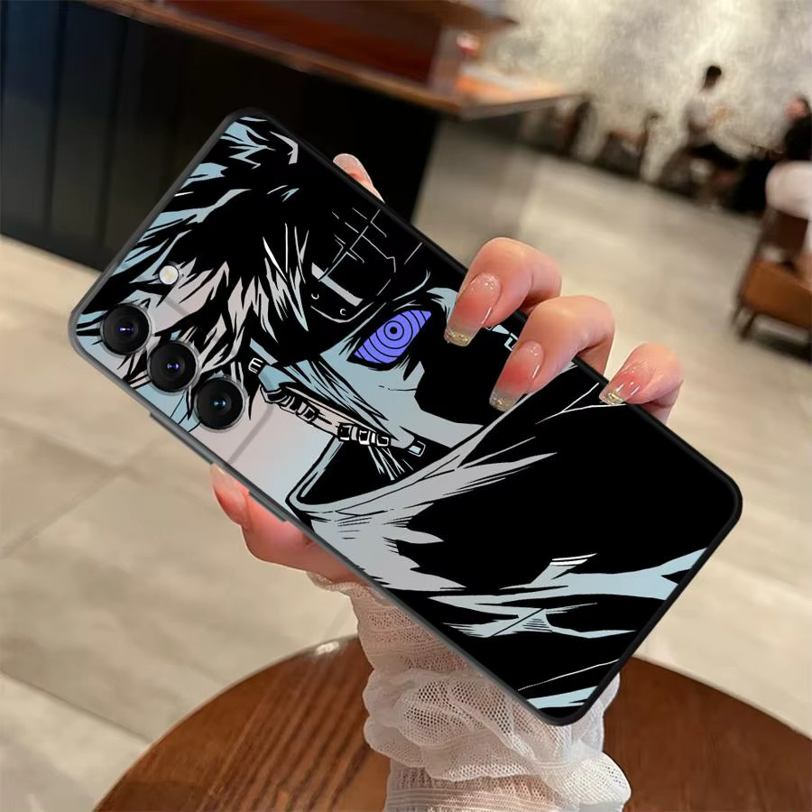 Schwarze Anime N-arutos Handyhülle für Samsung Galaxy A-Serie (A03s, A12, A13, A15, A16, A17, A20, A40, A50, A04, A05, A06) - Bild 3