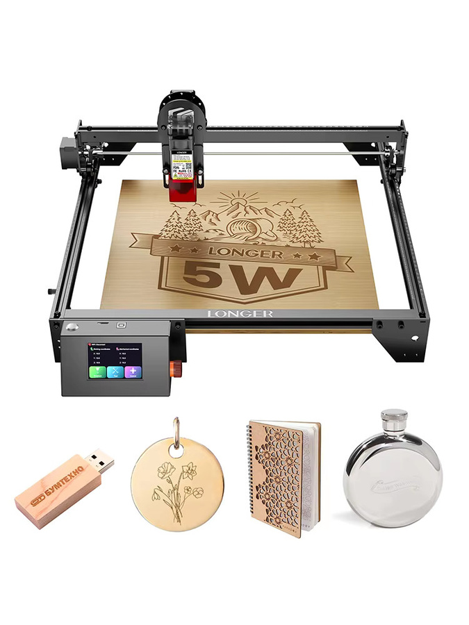 LONGER RAY5 5W Lasergravierer mit 3,5 Zoll Touchscreen, Offline Carving und 32-Bit-Chipsatz, verbesserbares Lasermodul - Bild 5