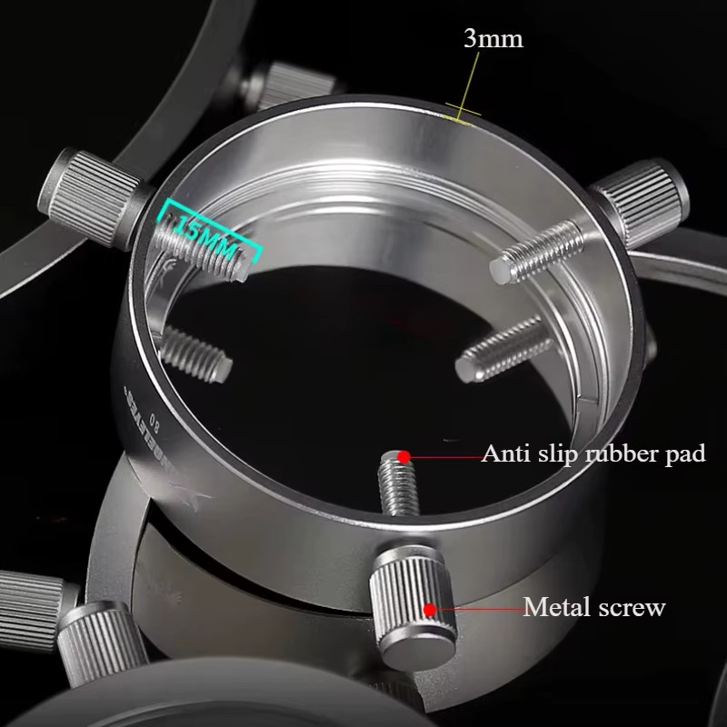 NYBOOCRA Metall-Pressring in Silber als Solarfilm-Filter für Sonnenfinsternis und Sonnenflecken sowie Teleskop-Zubehör - Bild 4