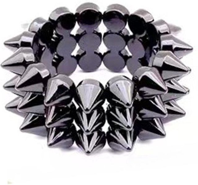ouyaohong Armband, Nieten, Schwarz, Unisex - Bild 1