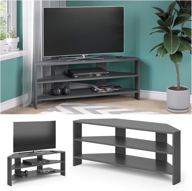 Vicco Lowboard Pit Fernsehschrank Sideboard in Anthrazit mit Ablage und Medienfächern - Bild 1